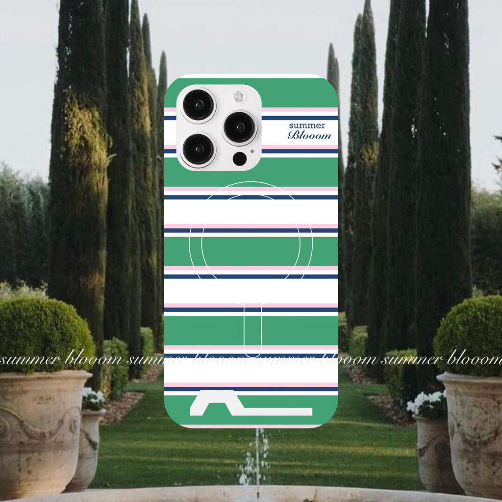 Vacation Aesthetic Striped Card Slot Phone Case - SB- IML- MagSafe