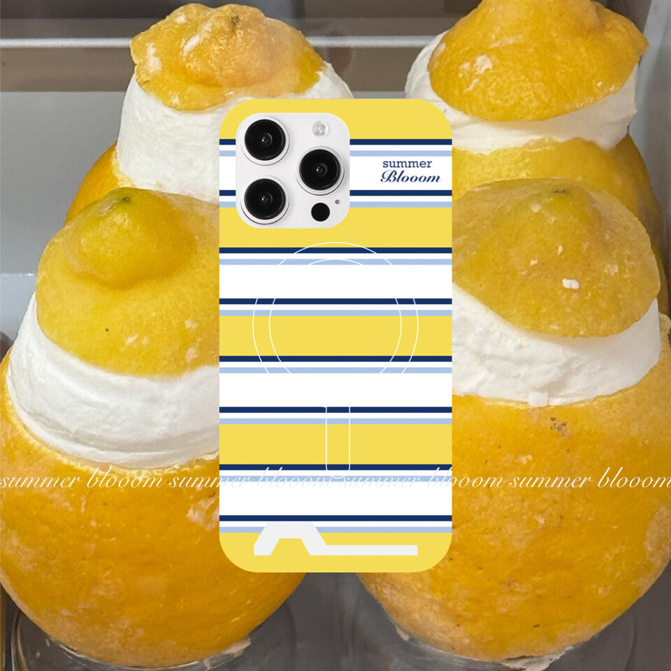 Vacation Aesthetic Striped Card Slot Phone Case - SB- IML- MagSafe
