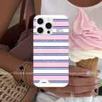 Vacation Aesthetic Striped Card Slot Phone Case - SB- IML- MagSafe