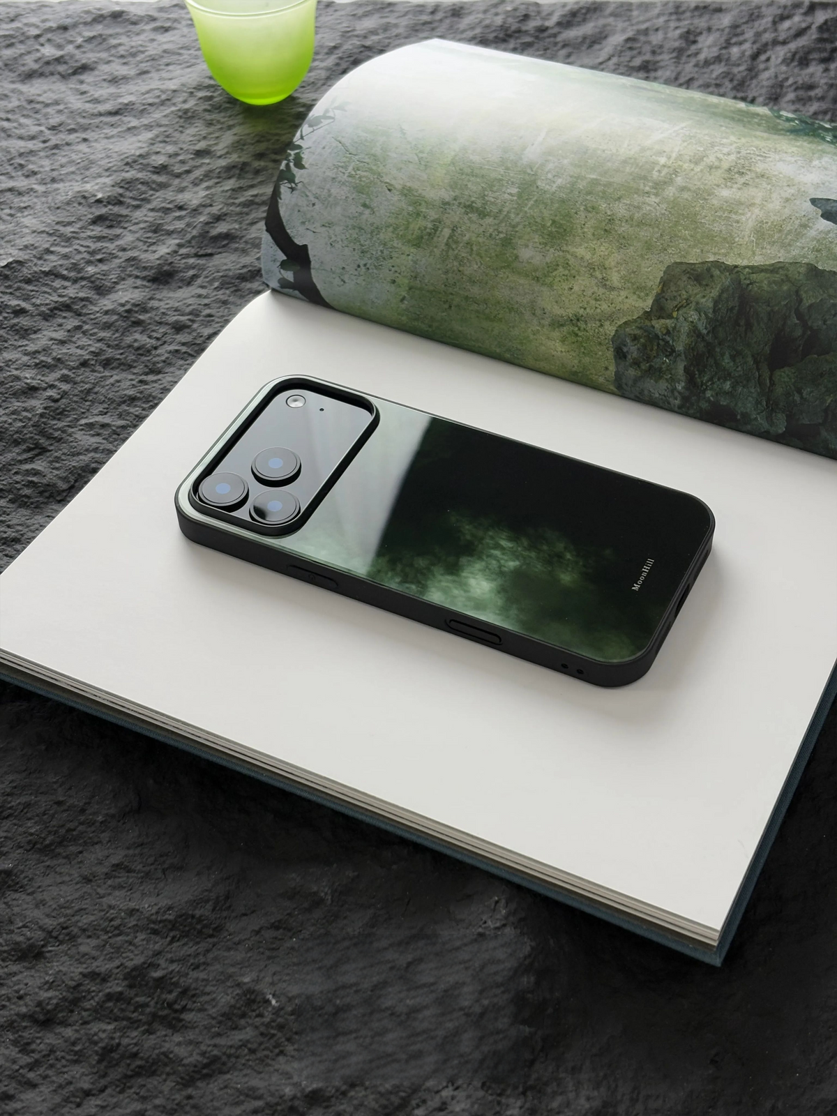 Verdant Mist & Jade Tempered Glass Phone Case-MH