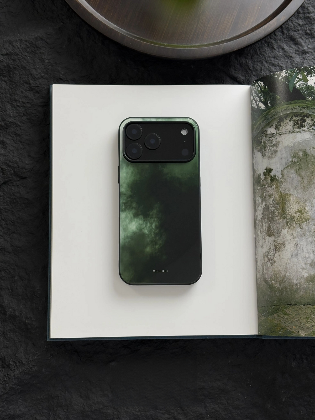 Verdant Mist & Jade Tempered Glass Phone Case-MH