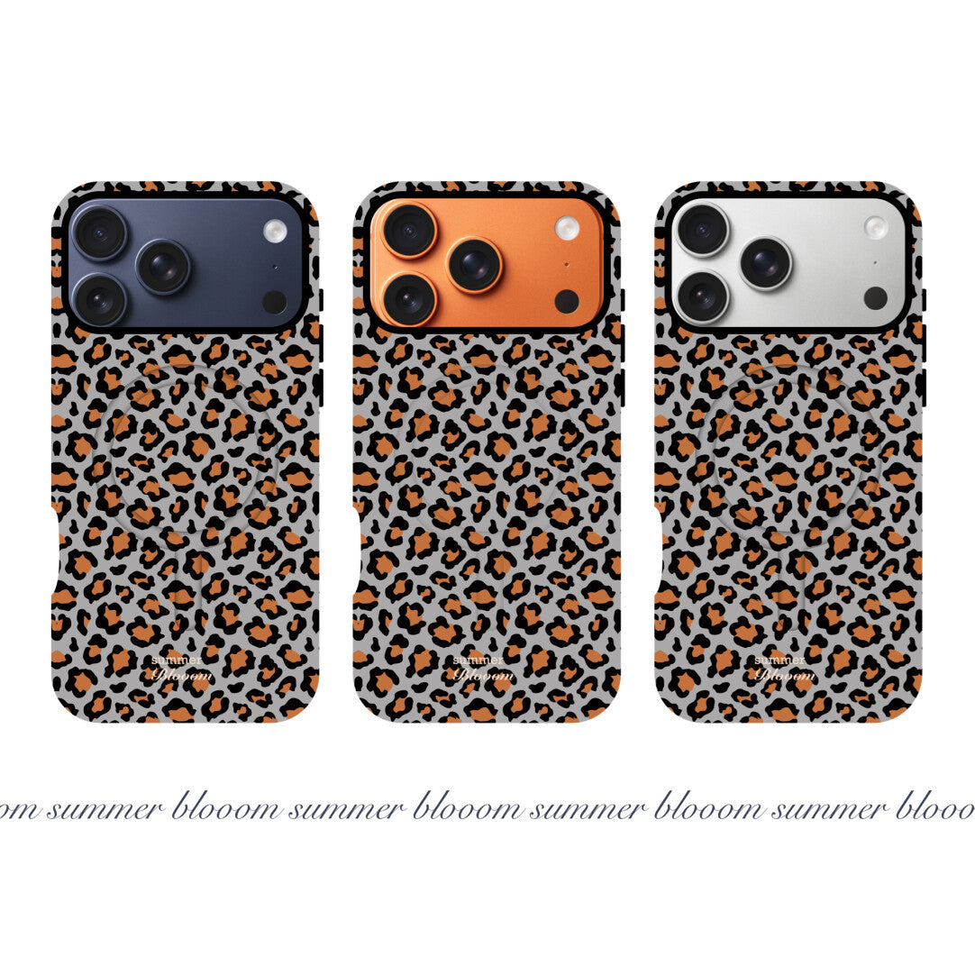 Luxury Leopard Print Phone Case - 2-in-1 Double Layer SB-IML MagSafe