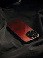 Crimson Red Glaze Tempered Glass Phone Case-CHO
