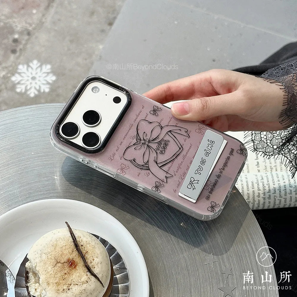 Coquette Bow & Heart Phone Case-BC002AC