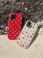 Dural-Layer Glossy IMD Floral iPhone Case