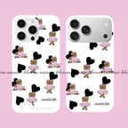Line Art Poodle & Dancing Bear Phone Case SB-IML MagSafe