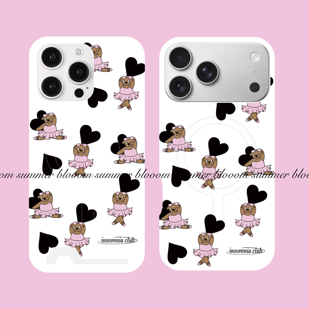 Line Art Poodle & Dancing Bear Phone Case SB-IML MagSafe