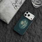New Chinese Style Vintage Floral Glass Phone Case-NS