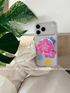 Clear Ins Style Tropical Flower Artistic Phone Case - SB-MagSafe