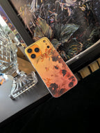 Chinoiserie Lucky Calico Cat Laser Metallic Phone Case-YX