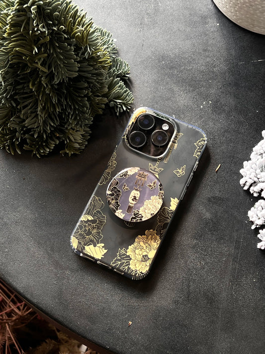 Chinoiserie Flower/Butterfly/Lantern IMD Phone Case-YSH