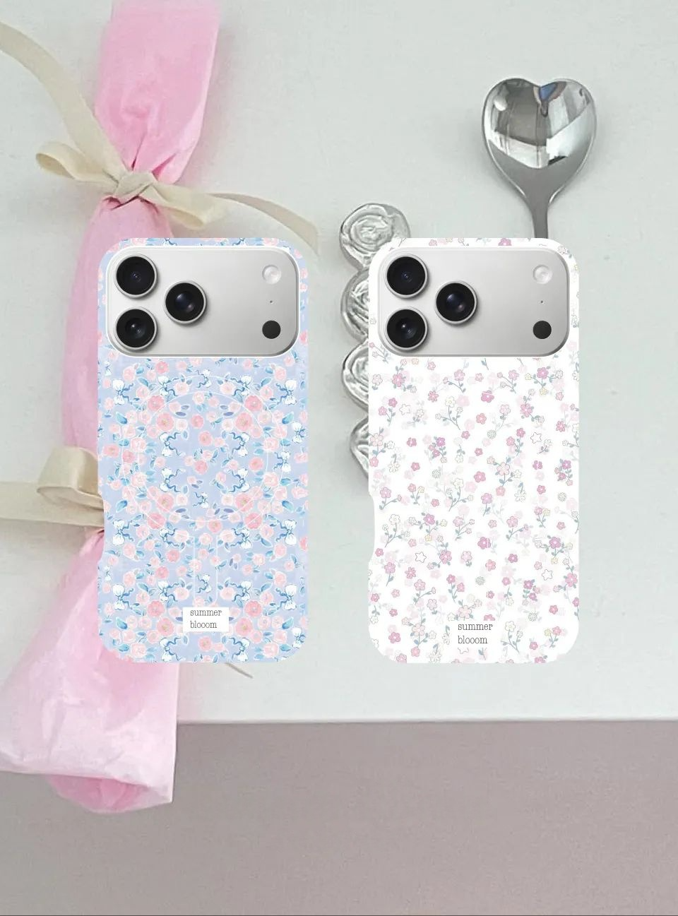 Chic Korean Style Ditsy Floral MagSafe Phone Case - Single Layer