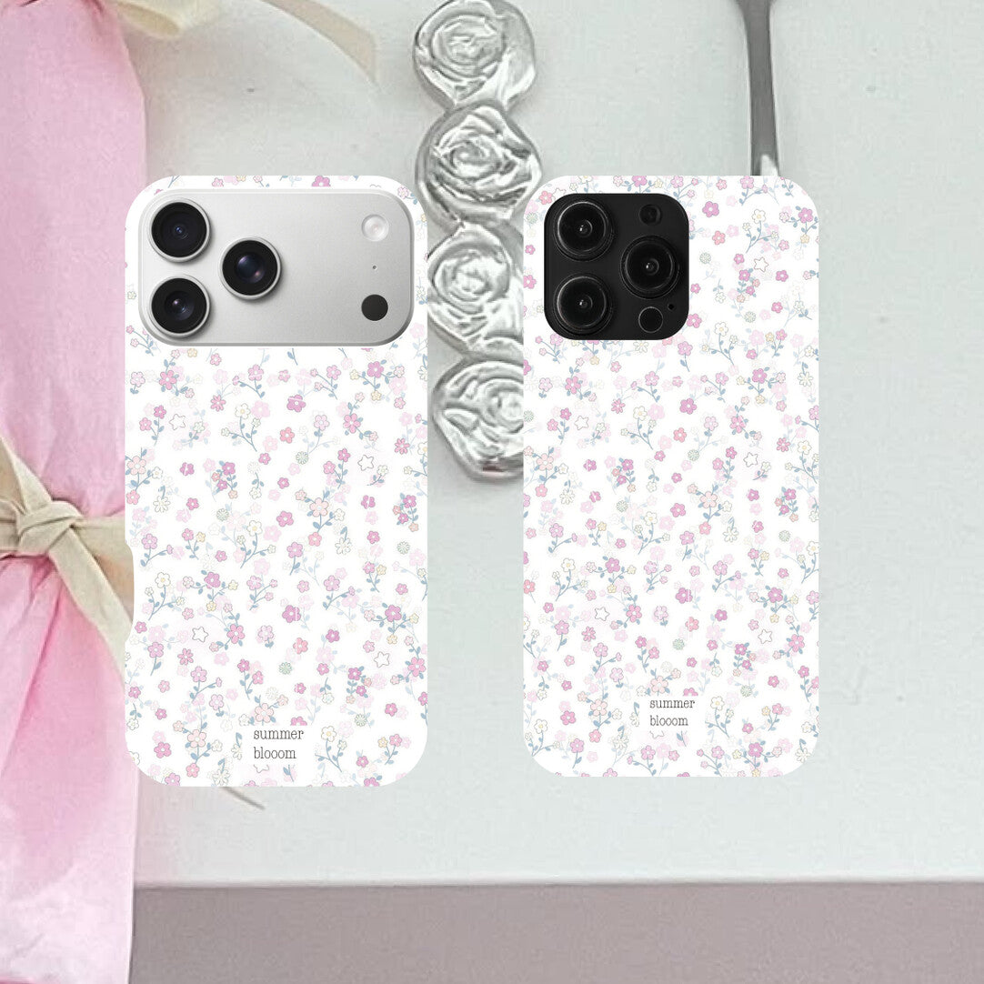 Chic Korean Style Ditsy Floral MagSafe Phone Case - Single Layer