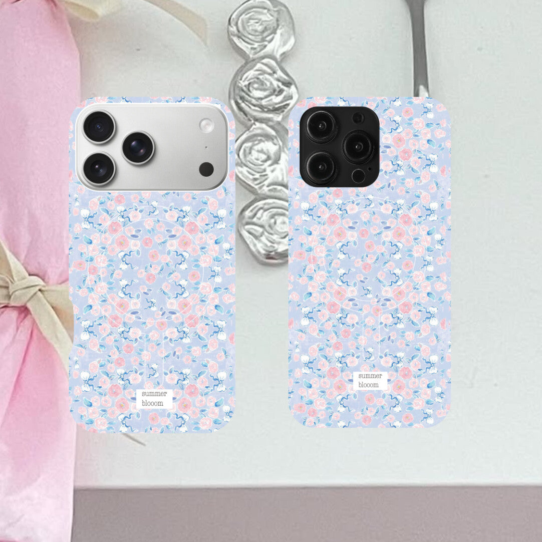 Chic Korean Style Ditsy Floral MagSafe Phone Case - Single Layer