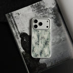 Vintage Rose Ink Wash Tempered Glass Phone Case-NS