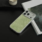 New Chinese Style Emerald Green Tempered Glass Phone Case-NS