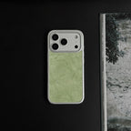 New Chinese Style Emerald Green Tempered Glass Phone Case-NS