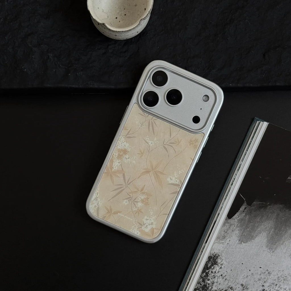 Vintage Eastern Floral Tempered Glass Phone Case-NS