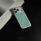 Luxury Cyan Flowing Jade Tempered Glass Phone Case-CHO