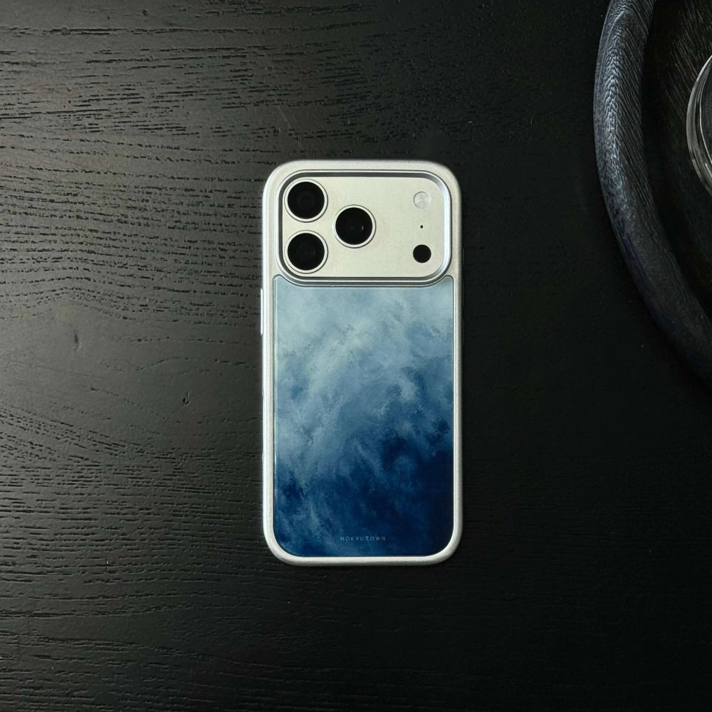 Luxury Wind and Wave Tempered Glass Phone Case-CHO