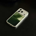 Artistic Green Ink-Wash Bamboo Shadow Glass Case-CHO