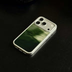 Artistic Green Ink-Wash Bamboo Shadow Glass Case-CHO