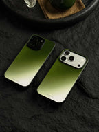 Matcha Green Gradient Tempered Glass Phone Case-CHO