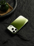 Matcha Green Gradient Tempered Glass Phone Case-CHO