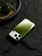Matcha Green Gradient Tempered Glass Phone Case-CHO