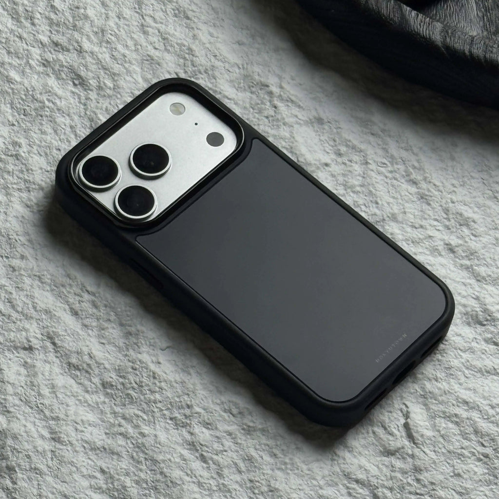 Minimalist Armor Series Matte Black Phone Case-CHO
