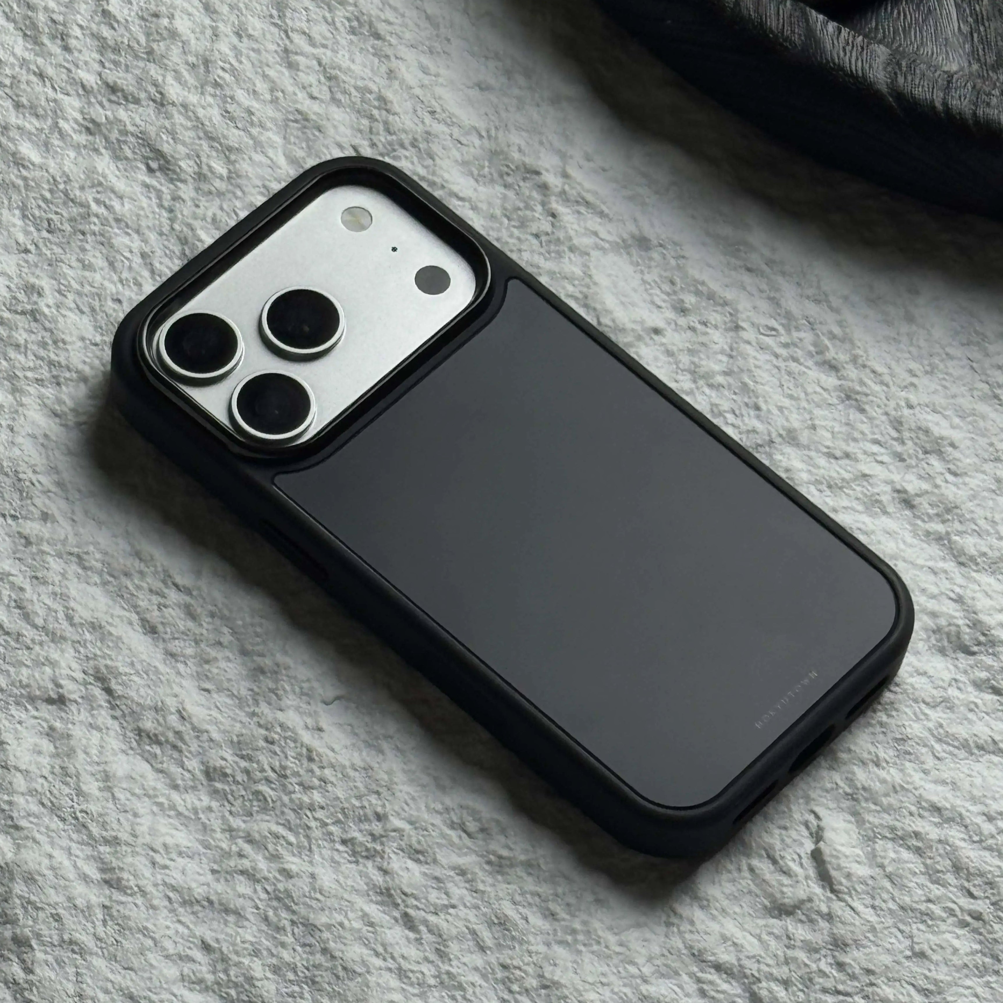 Minimalist Armor Series Matte Black Phone Case-CHO