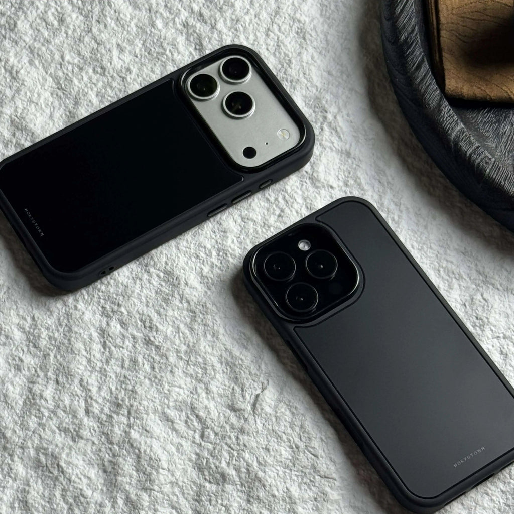 Minimalist Armor Series Matte Black Phone Case-CHO