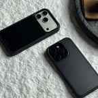 Minimalist Armor Series Matte Black Phone Case-CHO