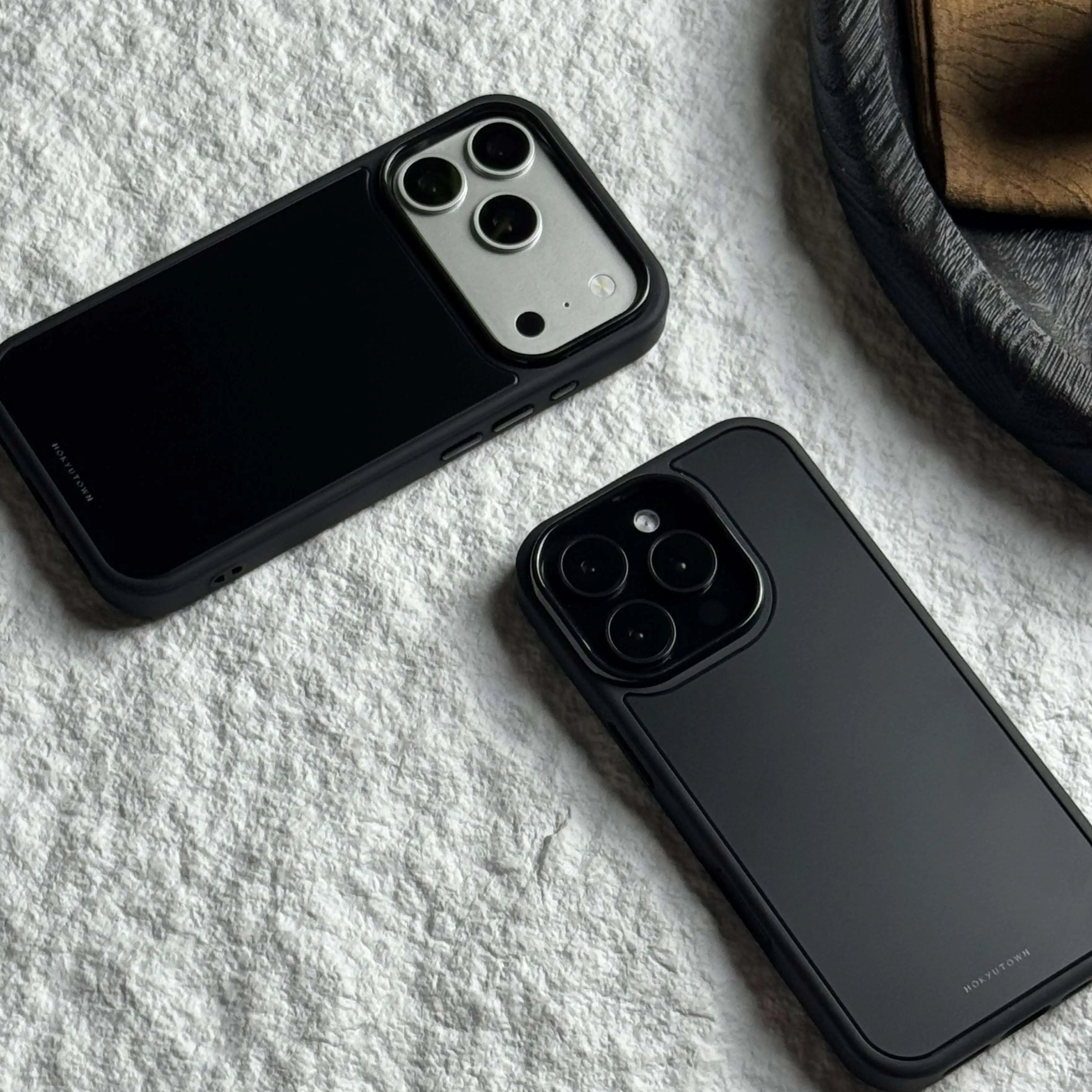 Minimalist Armor Series Matte Black Phone Case-CHO