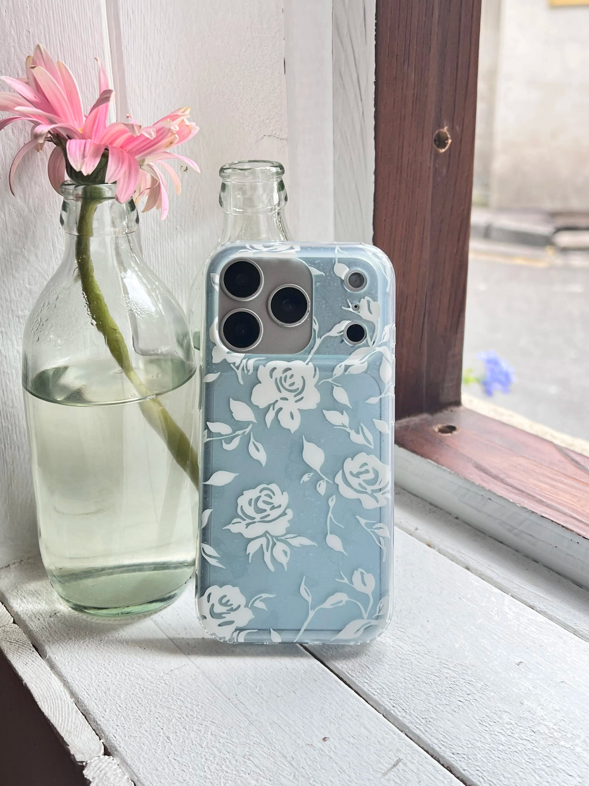 Vintage French White Rose IMD Phone Case-YSH
