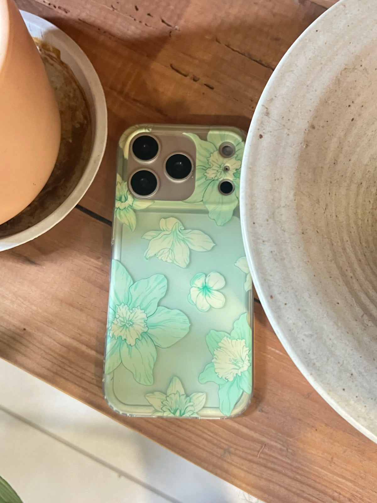 Luxury Mint Green Floral IMD Phone Case-YSH