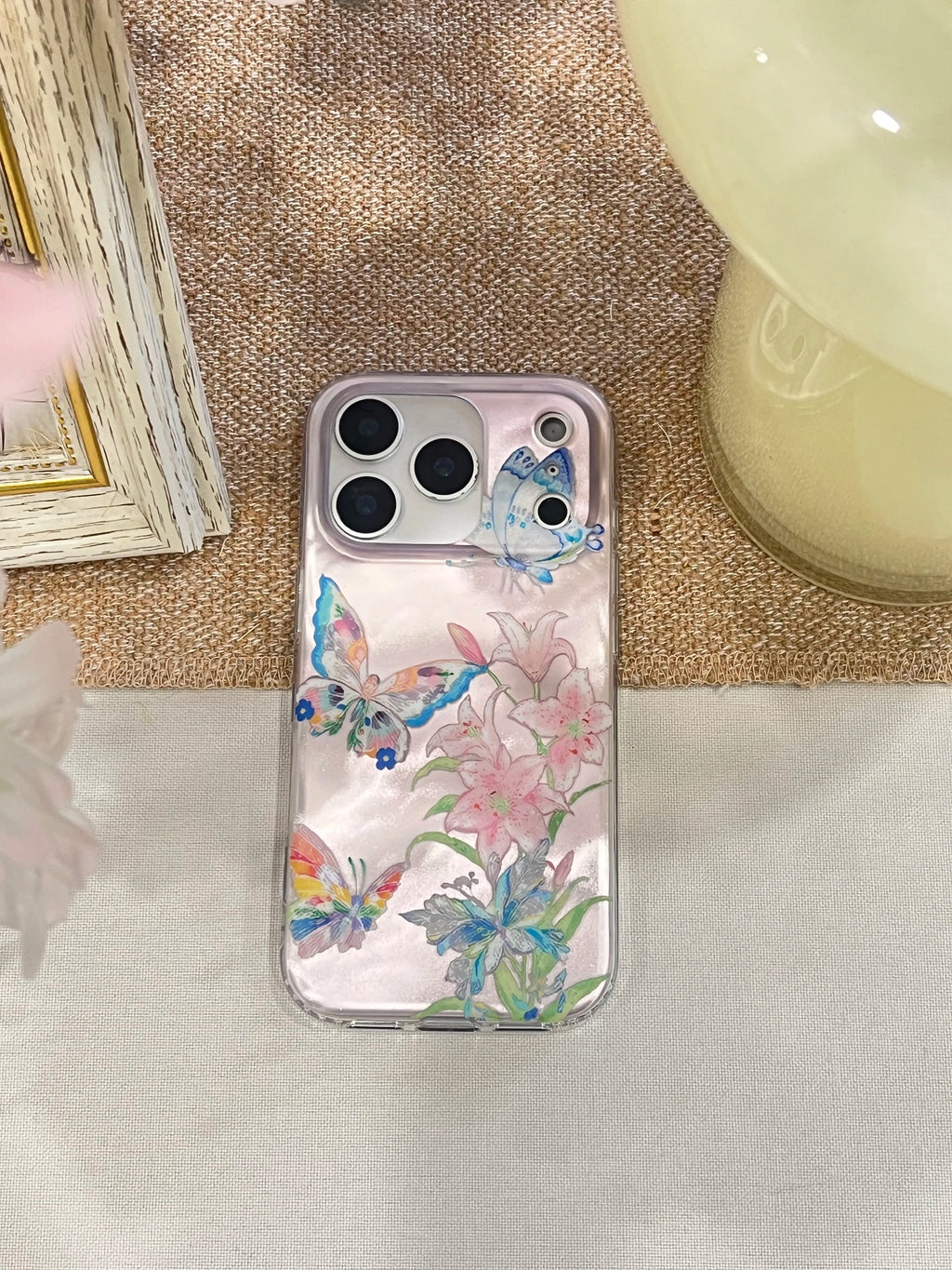Chic Butterfly & Floral Botanical IMD Phone Case-YSH