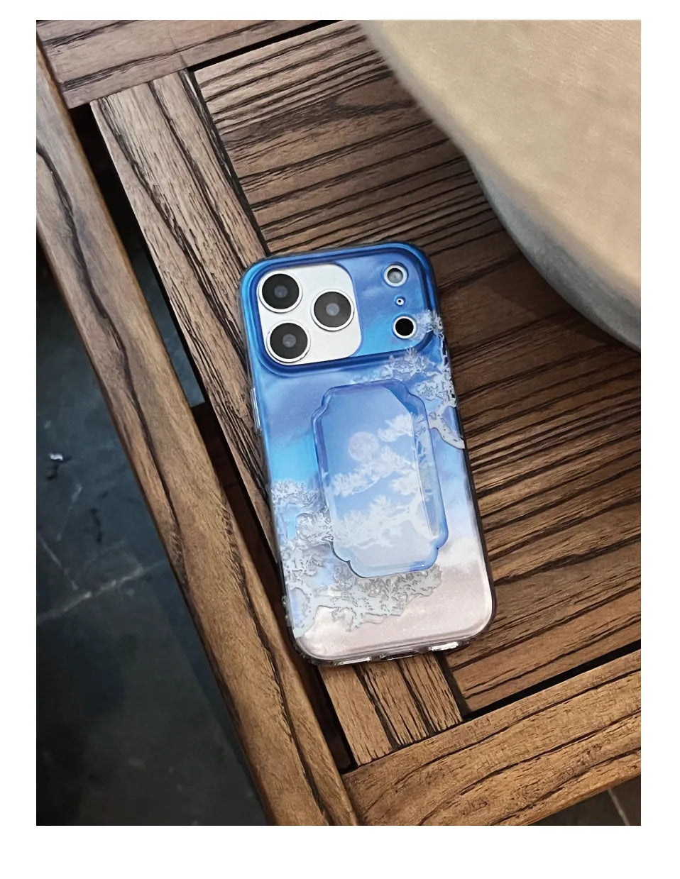 Artistic Moon in Blue Night Gradient IMD Phone Case-YSH