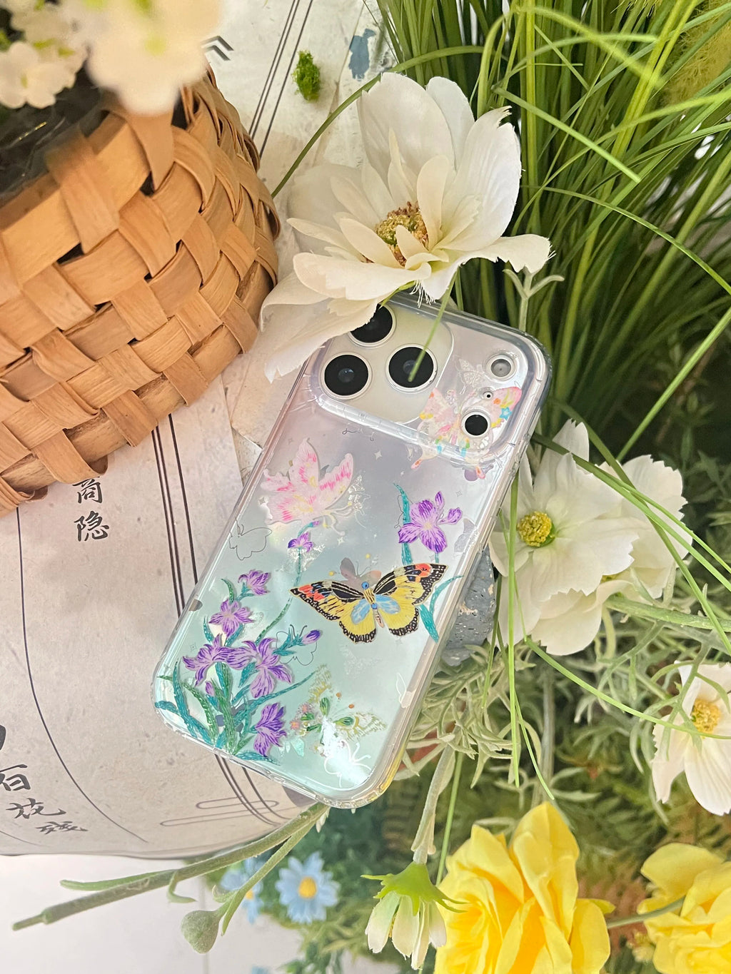 Chic Butterfly & Floral Botanical IMD Phone Case-YSH