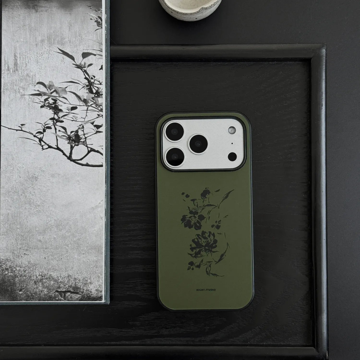 Ink Flower Green Phone Case-NS003AC