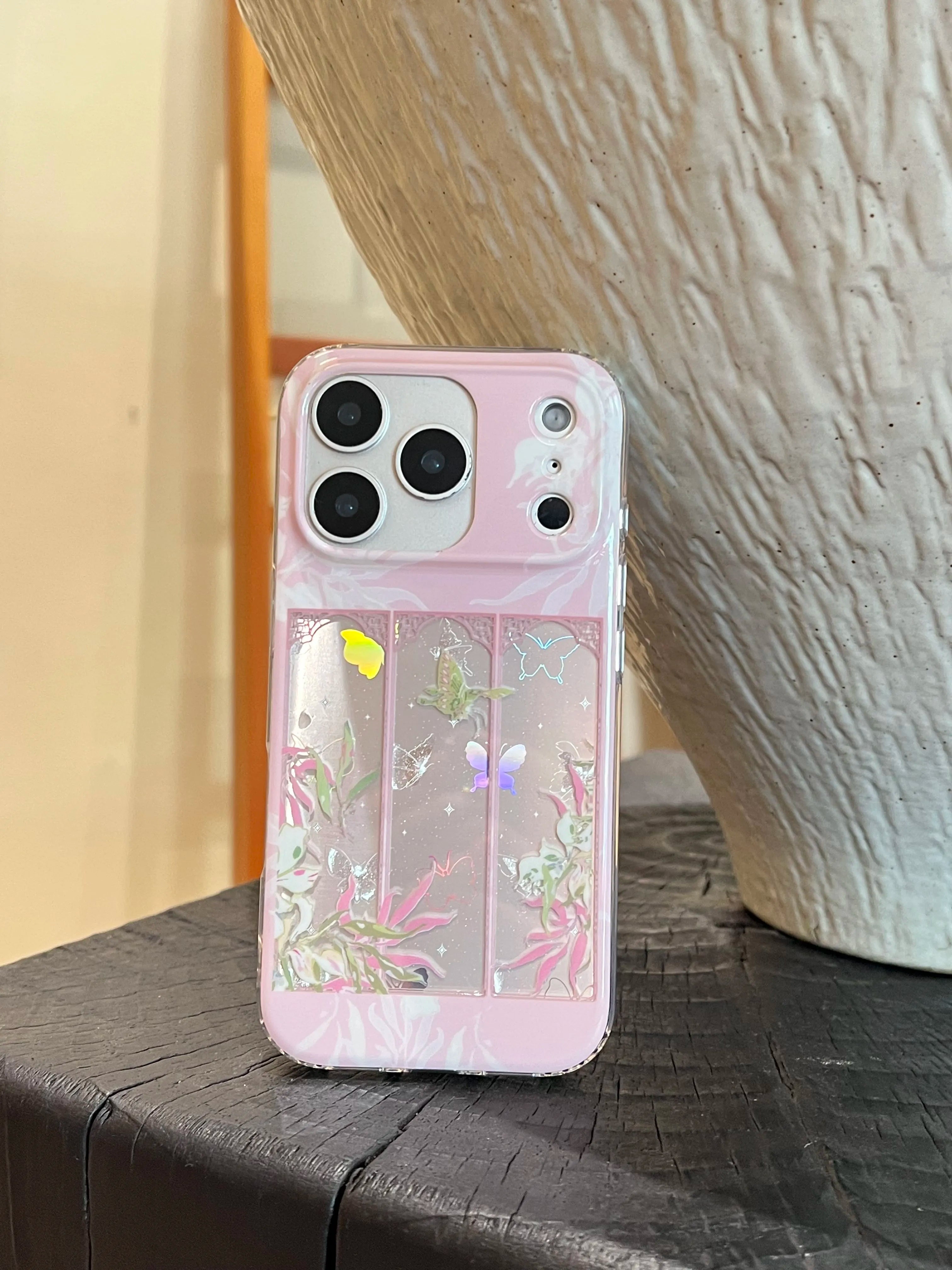 Butterfly & Folding Screen Phone Case-YSH006IMD