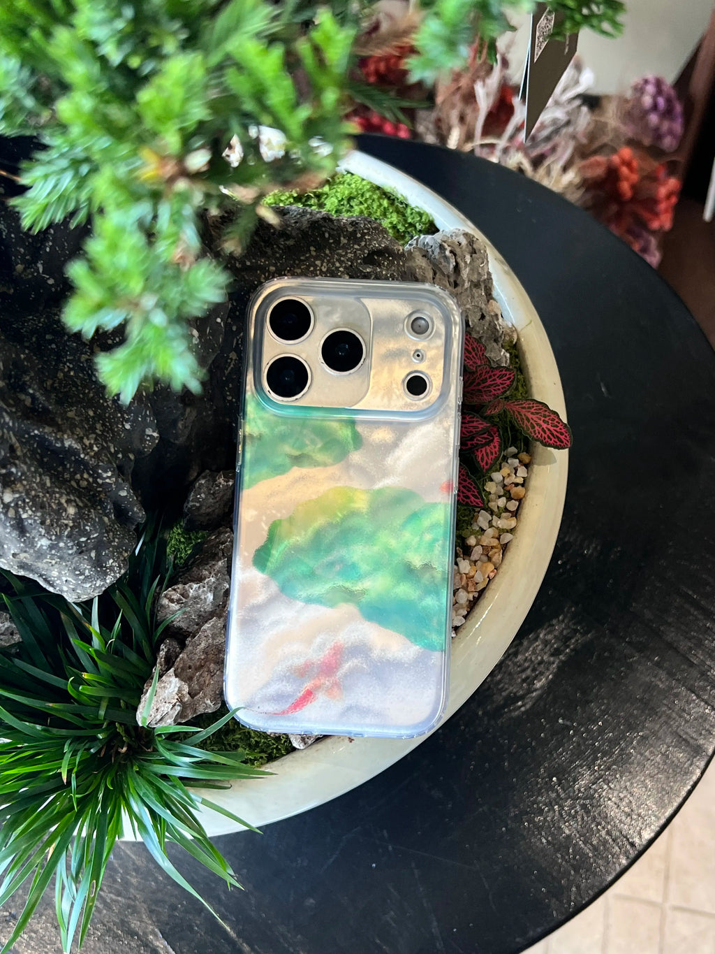 Lotus Pond & Koi Fish Phone Case-YSH013IMD