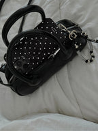 Aesthetic Black Polka Dot Phone Case with Slot or MagSafe SB-IML