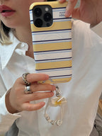 Vacation Aesthetic Striped Card Slot Phone Case - SB- IML- MagSafe
