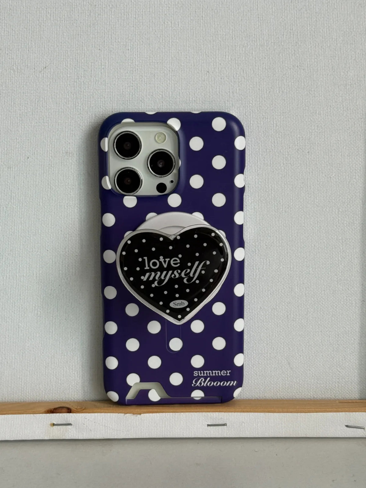 Aesthetic Blue Polka Dot Phone Case with Slot or MagSafe SB-IML