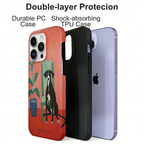 Artistic Dog With Chair Phone Case Double-layer Film Print