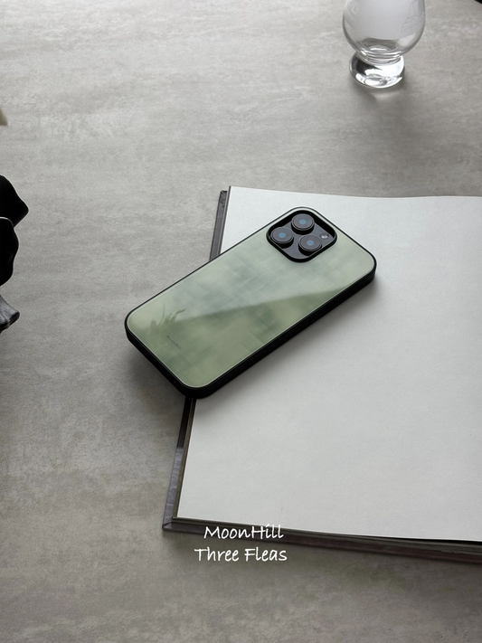 Spring Rain Aesthetic Tempered Glass Phone Case-MH