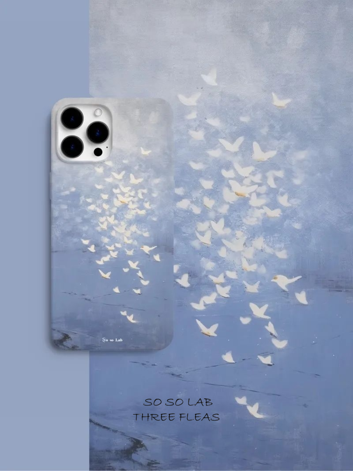 Flying Birds Impressionist Artistic Phone Case Film Print- SSL