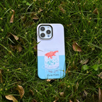 Artistic Goldfish in Glass Phone Case Double-layer Film Print