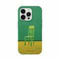 Artistic Green Chair Phone Case Double-layer Film Print